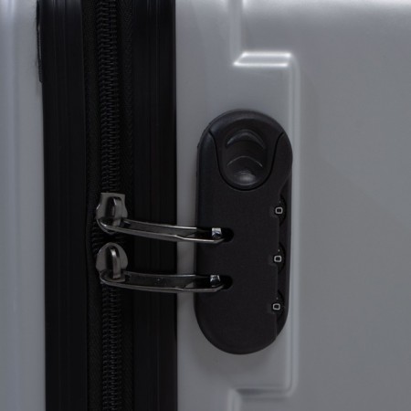Middle suitcase 24 "Code lock, silver color-6
