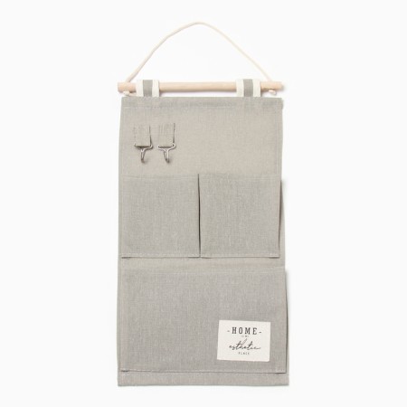 Pocket Ethel "Home", gray color, 25x46 cm, 50%HL, 50%p/e