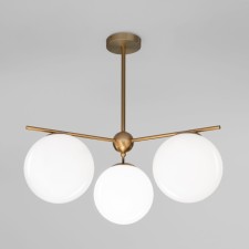 Ceiling Lamp EUROSVET MARBELLA 60147/3, E14, 3x40W, 580x580x500 mm, brass color