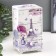 Casket tree chestnut "Eiffel Tower and Lavender" 19.5x11x8 cm