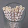 Pink Stars cocktail tubes, set of 12 pcs.