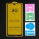 Protective glass 9D Luazon for Honor 10i, full glue, 0.33 mm, 9n, black