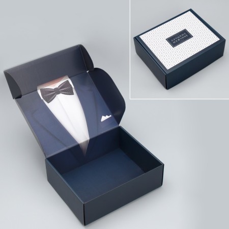 Gift folding box, packaging, “best man”, 27 x 21 x 9 cm-1