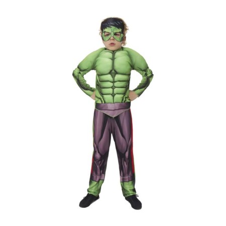 Carnival costume "Hulk" with muscles, textiles, jacket, trousers, mask, p. 34, height 140 cm