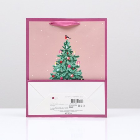 Gift package "Green Christmas tree", 26 x 32 x 12 cm-1