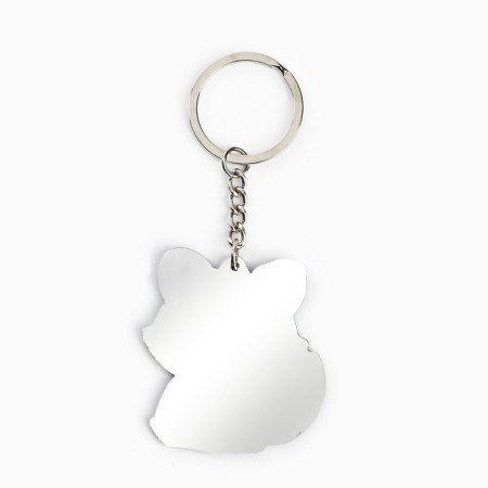 Key keychain mirror “blind with your beauty”, 9 x 4.1 cm-2