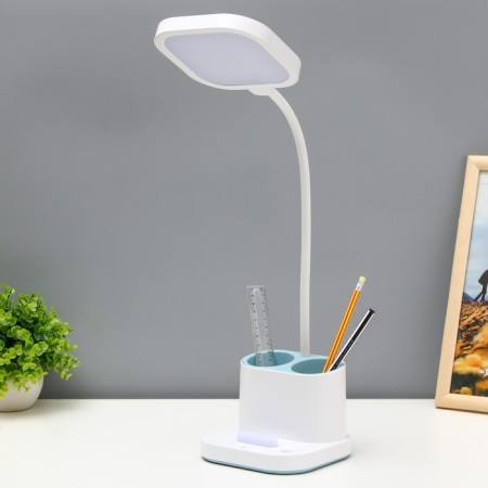 Table lamp sensory "Classen" LED 3W AKB USB white and white 14x13.5x57 cm Risalux-5