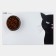 Rug for a bowl "Black Cat", 43x28cm