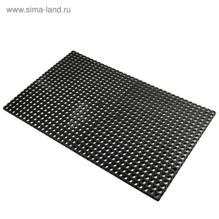 Muddy mud -bearded rug, 100 × 150 × 1.6 cm, black color-3