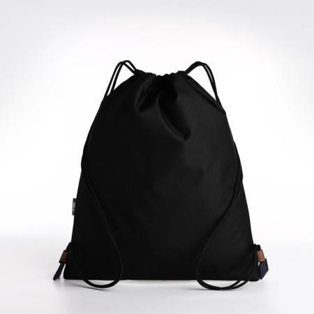 Shoe bag on the lace, Textura, black/beige color-2