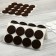 Furniture tundra, d = 19 mm, round, brown, 32 pcs.