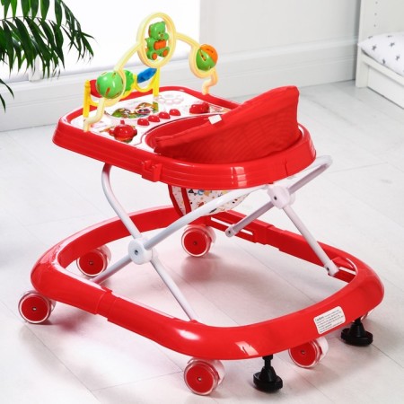 Walks "Fun", 8 Silik. wheels, muses., Light, toys, red-3