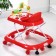 Walks "Fun", 8 Silik. wheels, muses., Light, toys, red