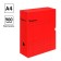 Archive box with A4 Calligrata valve, 100 mm, microhofrocardon, up to 900 sheets, red