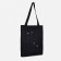 Shoper bag without fastening, black color