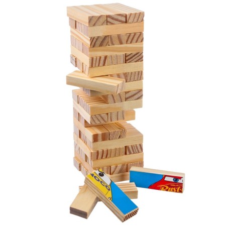 Falling tower + puzzles, cars-2