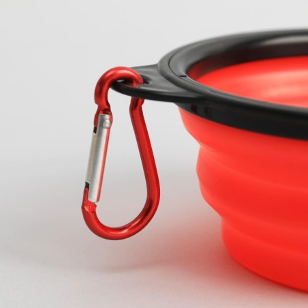 Silicone bowl “the thicker, the nicer”, 350 ml, red, 12.8 x 4.5 cm-8