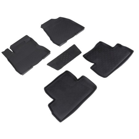 Rubber mats with a high side for Nissan X-Trail (T31), 2007-2015