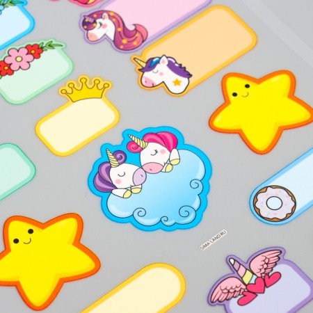 Set of thermobok and stickers for clothing "World of Magic", 54 pcs-3