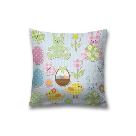 Decorative pillowcase "Easter elements for scrapbooking", on a zipper, size 45x45 cm