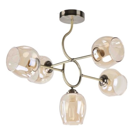Lamp ceiling Economy light 2011/5AB AMB, 5x60W, E27, 46x58x69 cm, bronze color