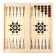 Chips for backgammon and checkers, 30 pcs, d-2.8 cm, tree