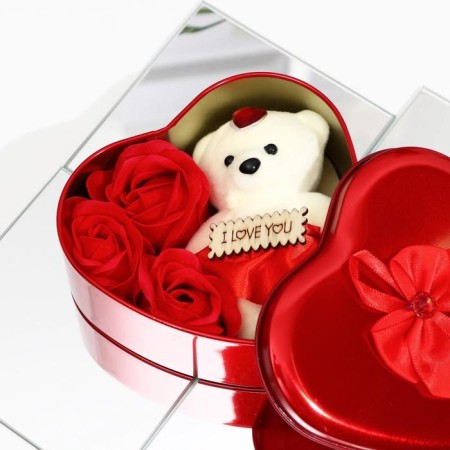 Soap roses and a bear cub, set-1