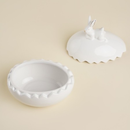 Sl Home "Easter rabbits", 15.5 × 12 × 16 cm, white color-1