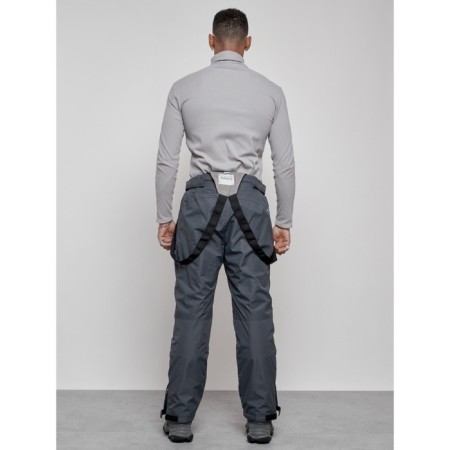 Semi-combinezone ski insulated male winter, size 52, dark gray color-3