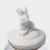 Glass Bank for bulk products with a ceramic lid of the bunny, 950 ml