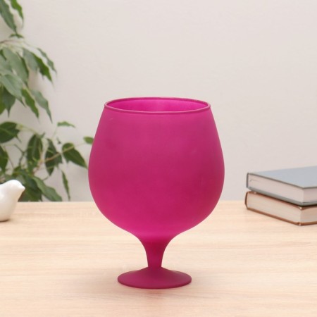 Vase "Brandy" fuchsia matte h = 19 cm, d = 12 cm, v = 2 l-1