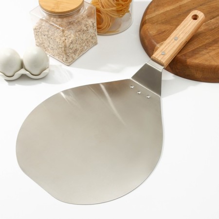 Salem Dilan's blade for pizza, 44.5 × 25 × 6 cm, working part D = 25 cm, steel, tree