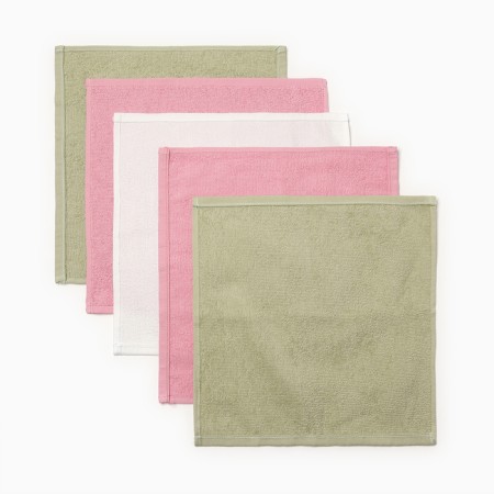 Set of terry napkins "Flowers" 30x30 cm -5pcs, 100% HL, 340g/m2-2