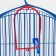 Bird cage is a small, semicircular roof (drinker, feeder, pole, swing) 35x28x37cm mix