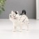 Souvenir Ceramics "A cat with a bow. Karakuli" White 9x4.4x8.3 cm