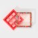 Box for 9 sweets with cells "Bright New Year" 14.5 x 14.5 x 3.5 cm, New Year