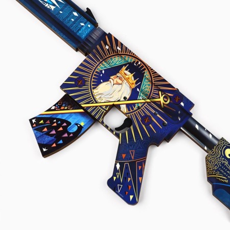 Wooden weapons, children's souvenir "Emperor", automatic, 68 x 19.5 cm-2
