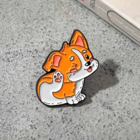 The “Corgi puppy” icon is playful, colored in ferrous metal-1