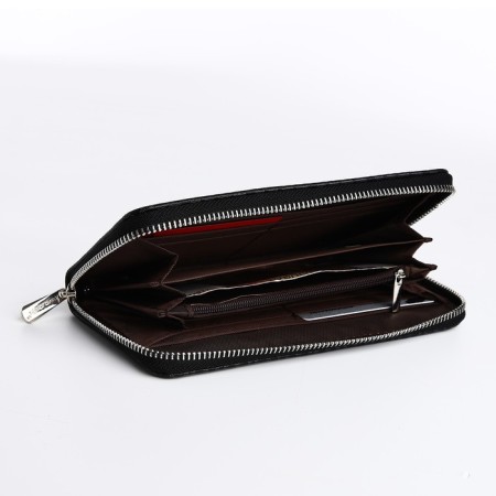 Women's wallet with lightning, black color-3