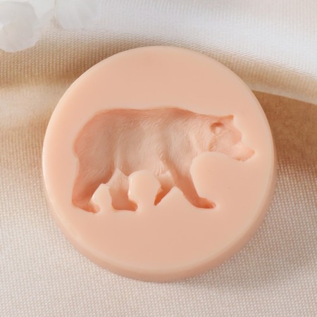 Mold Silicon "Bear" 5.5x3.3x1 cm-1