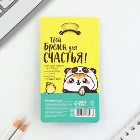 Key keychain acrylic "hamster", 7 x 12.5 cm-6