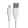 BYZ BC -040, Lightning - USB, 3 A, 1 m, silicone, white