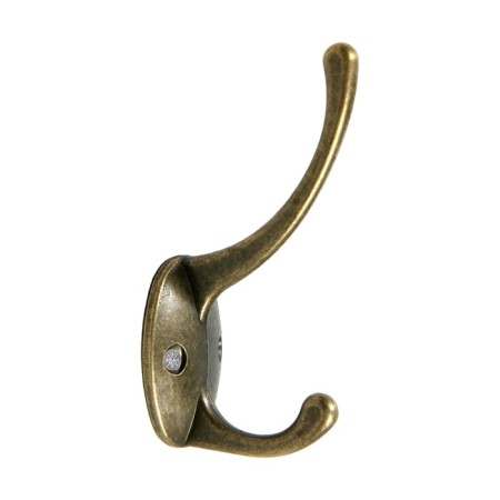 Hook furniture tundra TKD008, two -rod, bronze