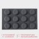 Form for baking and mousse desserts Konfinetta "Web", silicone, 29.5 × 17.5 × 2.5 cm, 12 cells (4.2 × 2.5 cm), color gray color