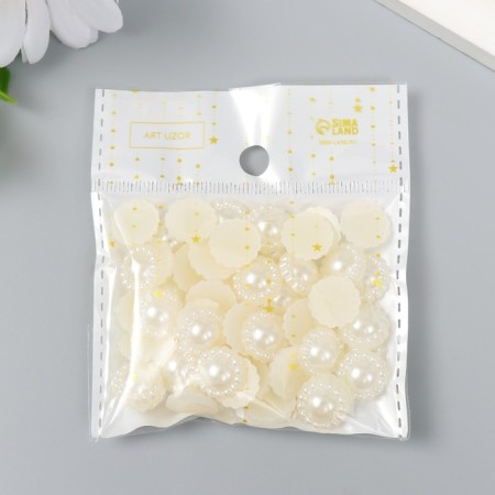 Set for creativity Half of the pearl-flowers d = 1.4 cm 20g-5