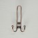 Hook furniture tundra TKT002, three -rod, copper, 4 pcs TMP