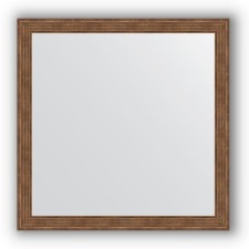Mirror in the baguette frame - dry reed 51 mm, 73 x 73 cm, evoForm