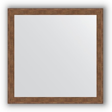 Mirror in the baguette frame - dry reed 51 mm, 73 x 73 cm, evoForm