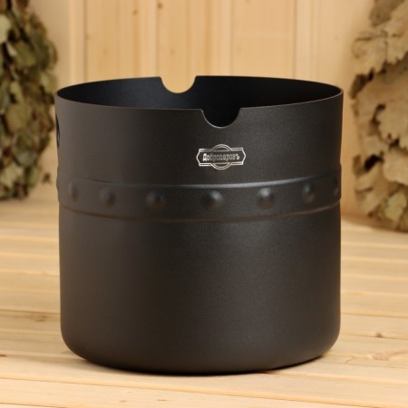 Set for bath 2 in 1: bucket 5l and bucket, powder coating, black v-b125-1