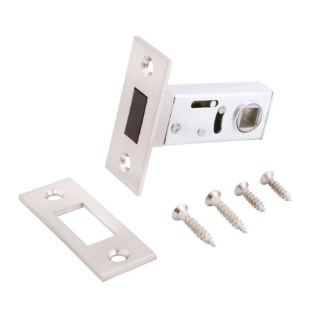 Latch "Allur Art" L50-8M SN, without handles, magnetic, matte nickel color
